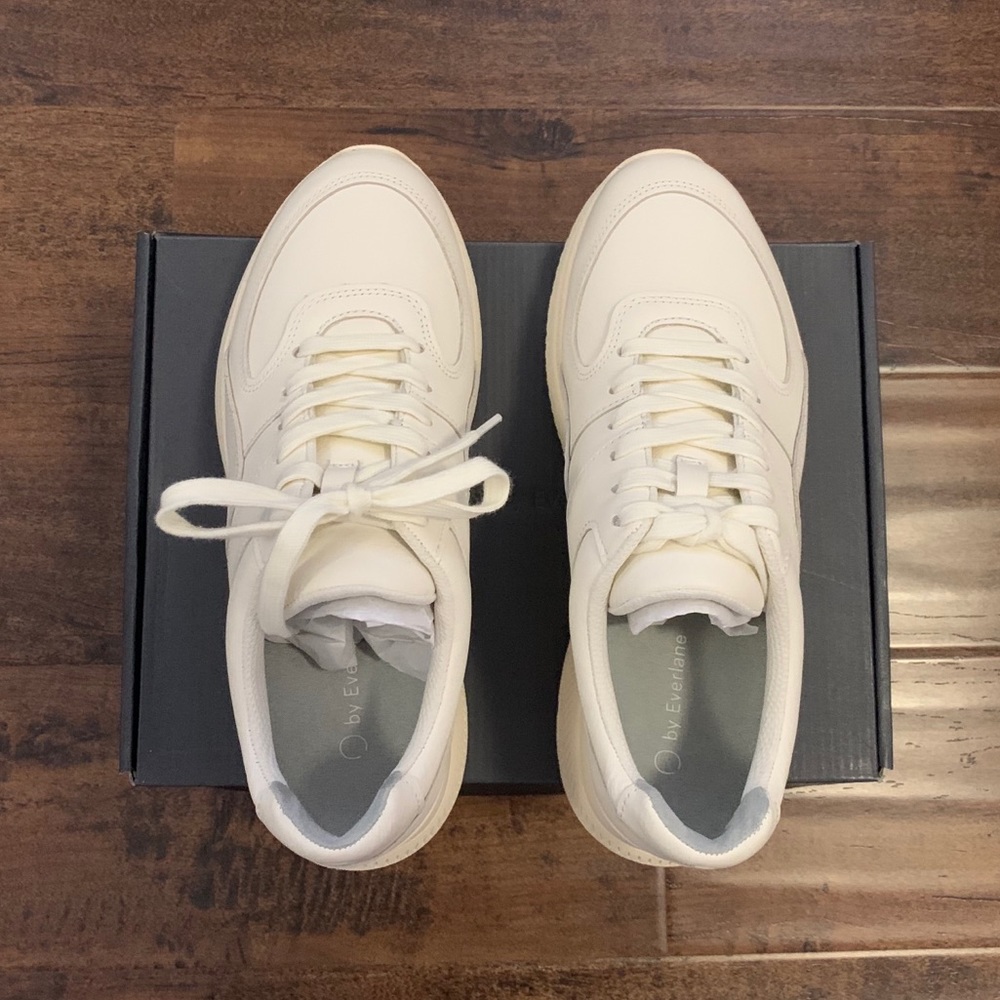 EVERLANE The Trainer Leather Sneaker, New